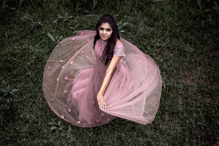 Bridal Gown Photography Wide Angle