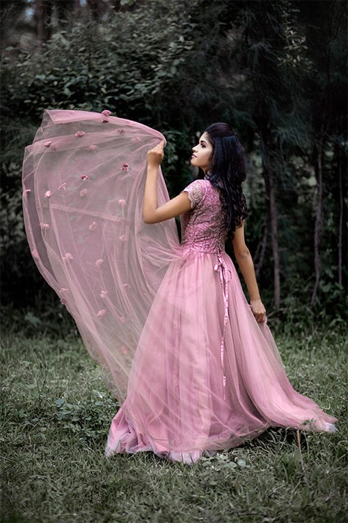 Bridal Gown Photography Wide Angle