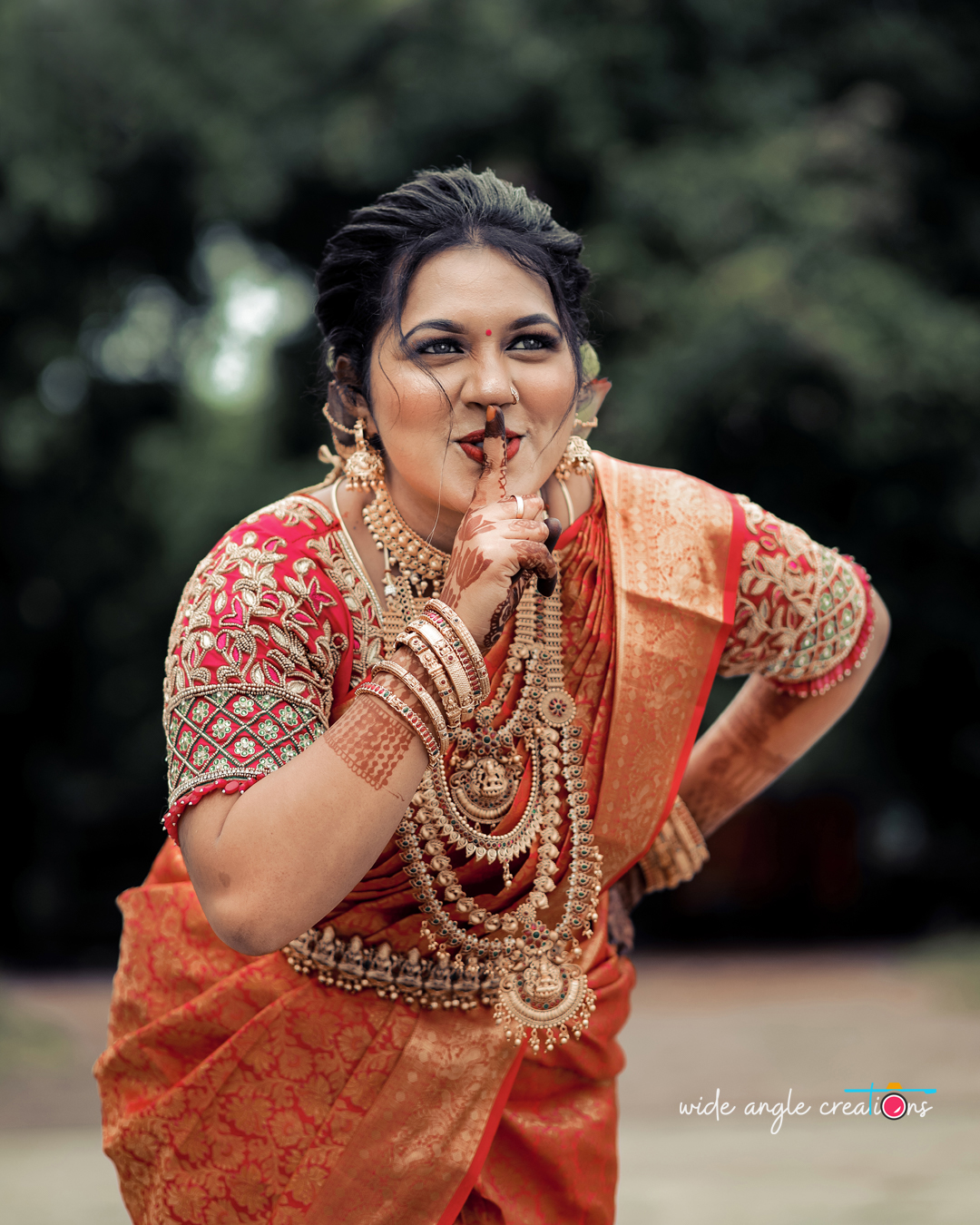 Creative Bridal Portraits Wide Angle
